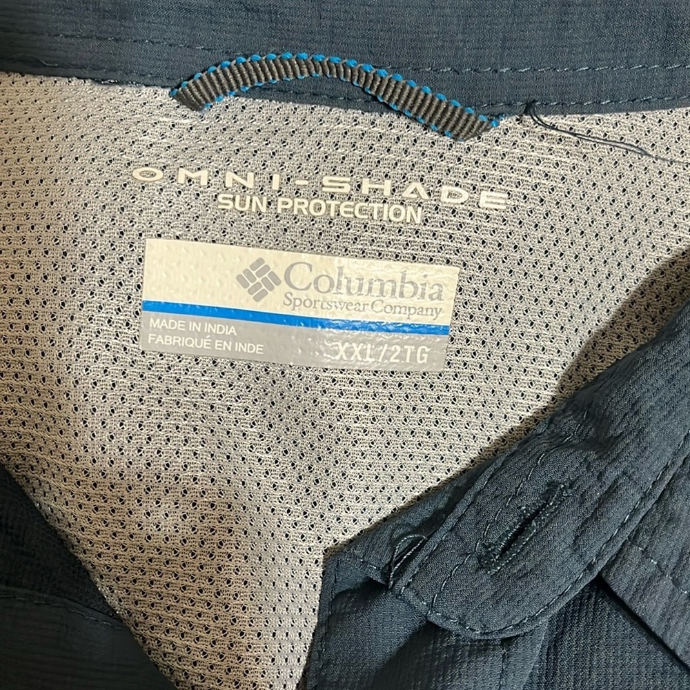 Columbia Omni Shade Button-Up Shirt Sz XXL - Picture 6 of 8